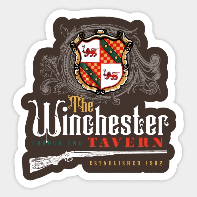 The Winchester Tavern Sticker by MindsparkCreative